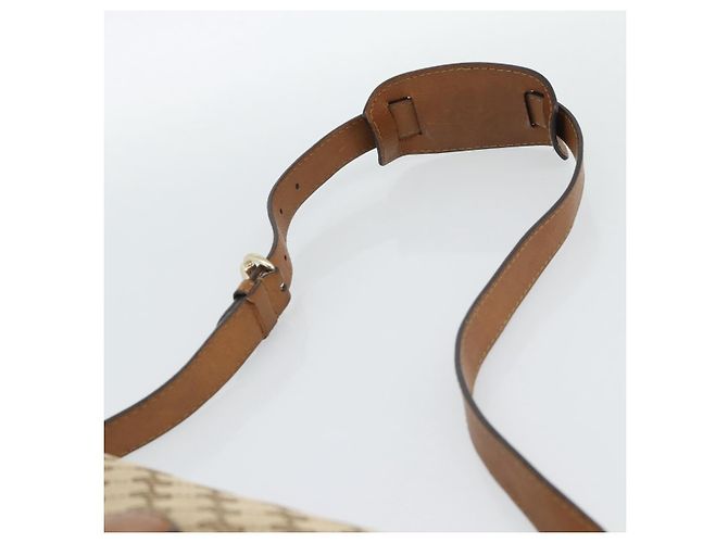 Borsa a Spalla GUCCI GG Canvas Beige Oro 257024 Auth ka4943V D'oro - vista 8