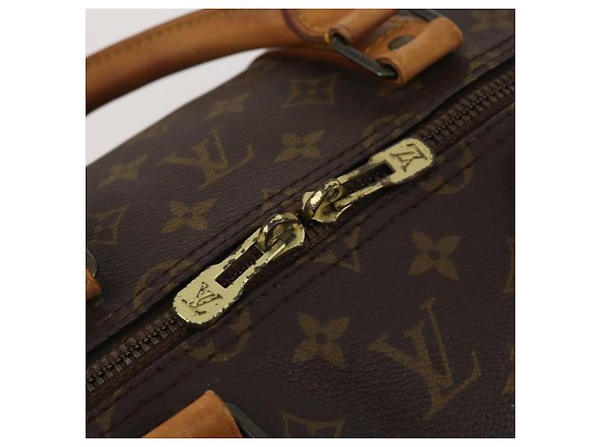 LOUIS VUITTON Borsa Boston Monogram Keepall 55 M41424 LV Auth 187125 Monogramma - vista 16