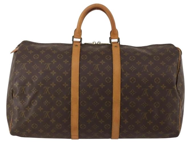 LOUIS VUITTON Borsa Boston Monogram Keepall 55 M41424 LV Auth 187125 Monogramma - vista 3
