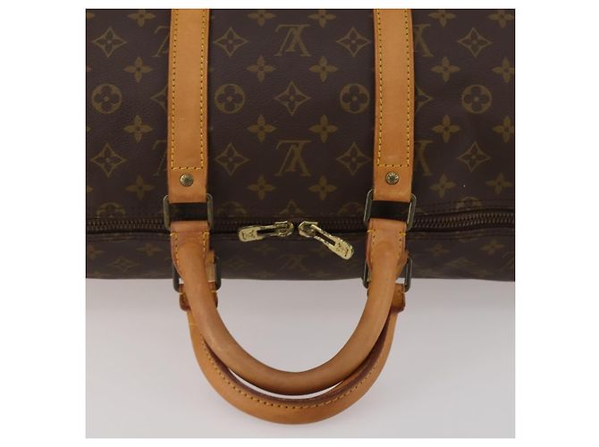 LOUIS VUITTON Borsa Boston Monogram Keepall 55 M41424 LV Auth 187125 Monogramma - vista 7