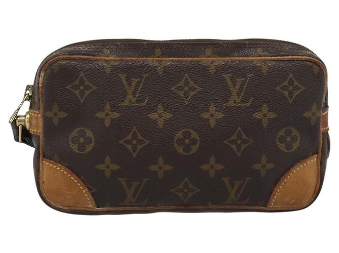 LOUIS VUITTON Monogram Marly Dragonne PM Clutch M51827 LV Auth BA13571 Monogramma - vista 13