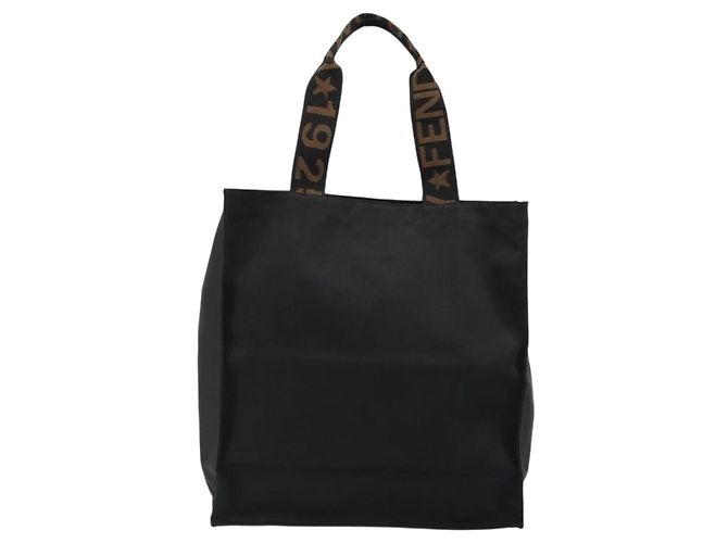 Borsa FENDI in tela nera e oro Auth 188494A Nero D'oro - vista 3