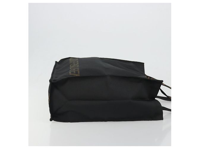 Borsa FENDI in tela nera e oro Auth 188494A Nero D'oro - vista 4