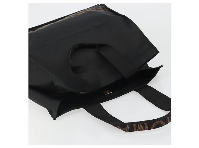Borsa FENDI in tela nera e oro Auth 188494A Nero D'oro - vista 6