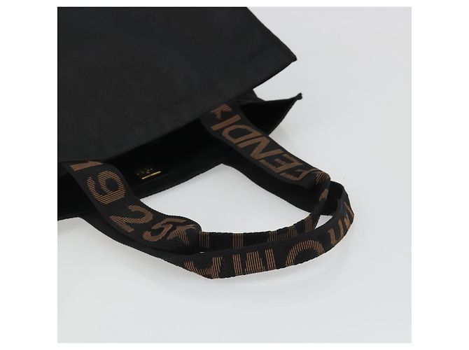 Borsa FENDI in tela nera e oro Auth 188494A Nero D'oro - vista 7