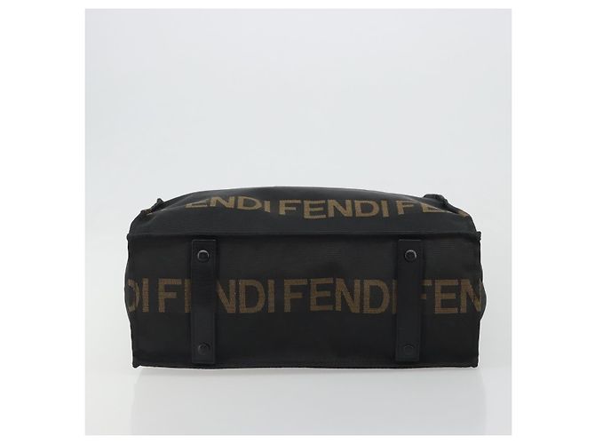 Borsa FENDI in tela nera e oro Auth 188494A Nero D'oro - vista 9