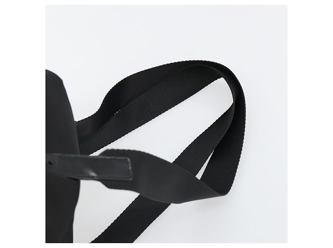 Zaino PRADA Nylon Nero Oro Auth yk20532SAV D'oro - vista 10