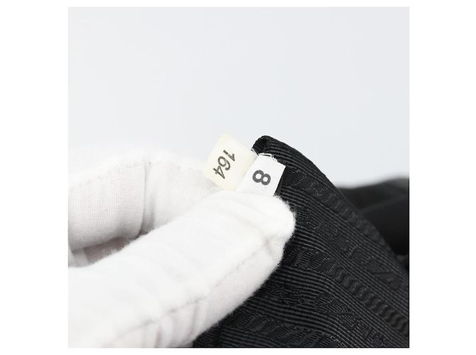 Zaino PRADA Nylon Nero Oro Auth yk20532SAV D'oro - vista 30