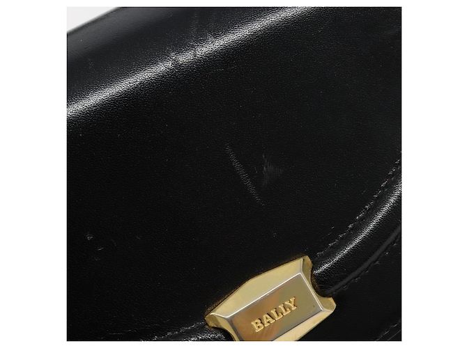 Borsa BALLY in Pelle 2way Nera Oro Auth 187434A Nero D'oro - vista 16