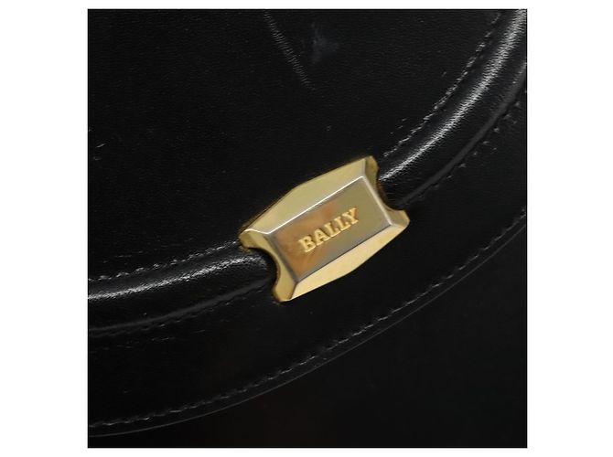 Borsa BALLY in Pelle 2way Nera Oro Auth 187434A Nero D'oro - vista 17