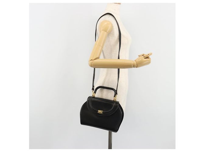 Borsa BALLY in Pelle 2way Nera Oro Auth 187434A Nero D'oro - vista 26