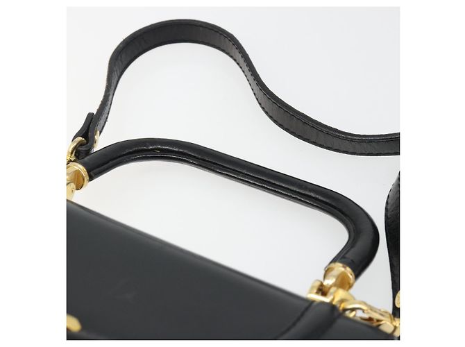 Borsa BALLY in Pelle 2way Nera Oro Auth 187434A Nero D'oro - vista 8