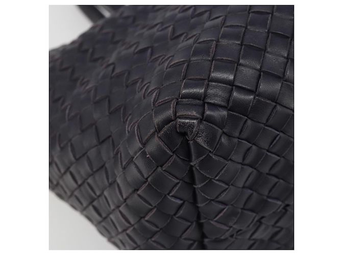 BOTTEGA VENETA INTRECCIATO Cabas PM Borsa in pelle Viola Oro Auth yk20527SAV - vista 11