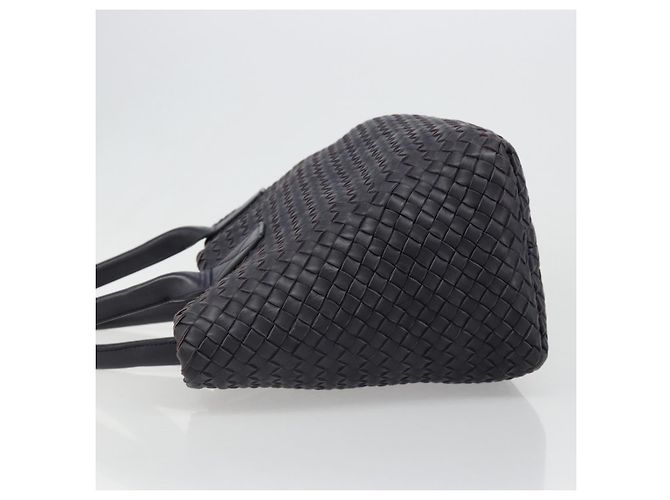 BOTTEGA VENETA INTRECCIATO Cabas PM Borsa in pelle Viola Oro Auth yk20527SAV - vista 5