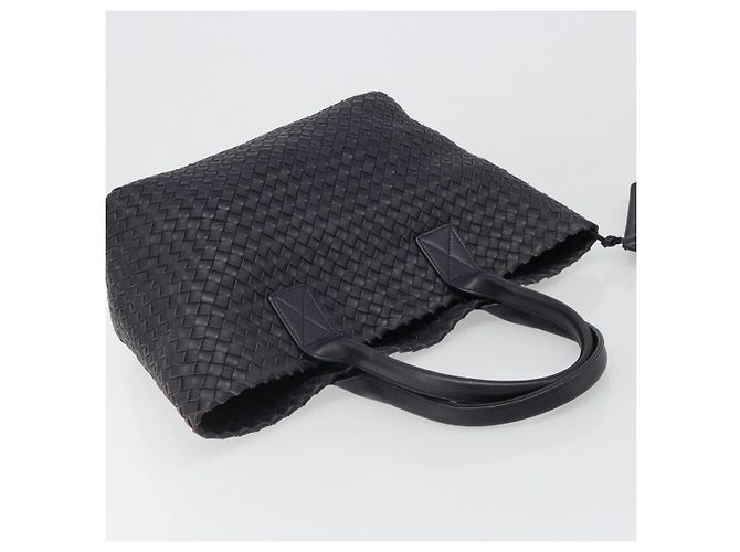 BOTTEGA VENETA INTRECCIATO Cabas PM Borsa in pelle Viola Oro Auth yk20527SAV - vista 6