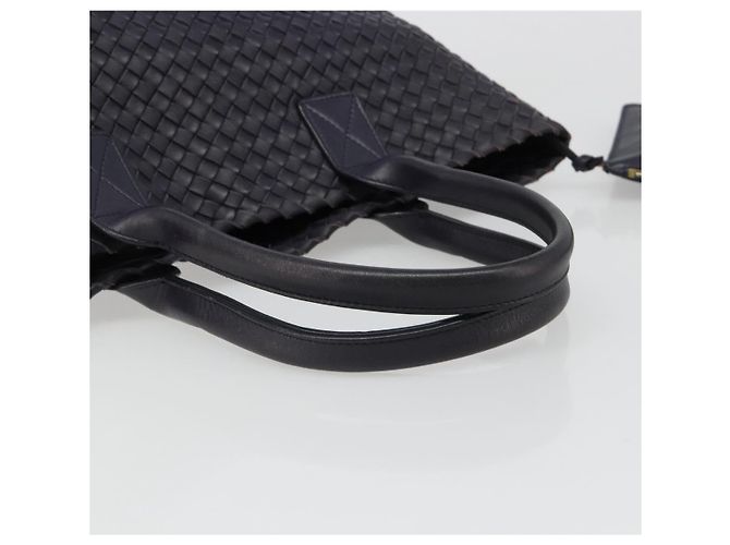 BOTTEGA VENETA INTRECCIATO Cabas PM Borsa in pelle Viola Oro Auth yk20527SAV - vista 7