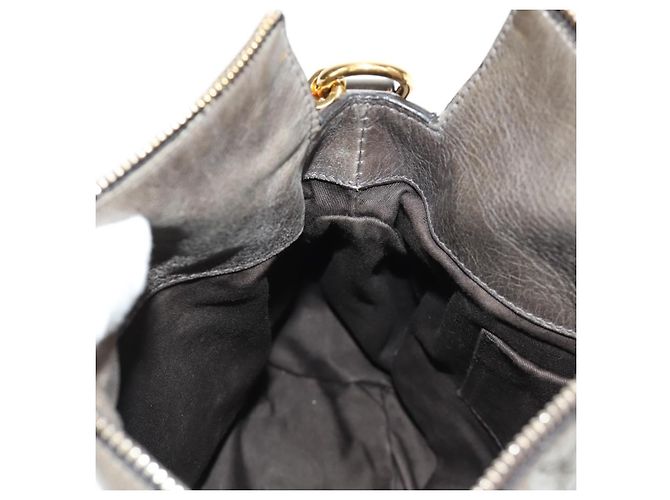 Borsa Miu Miu in pelle 2way Grigio Oro Auth 186440SAM Marrone D'oro - vista 23
