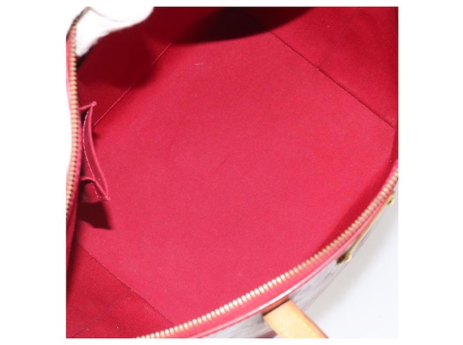 Borsa LOUIS VUITTON Monogram Vernis Bellevue PM Pomme D'amour M93583 Auth 187275A Rosso - vista 11