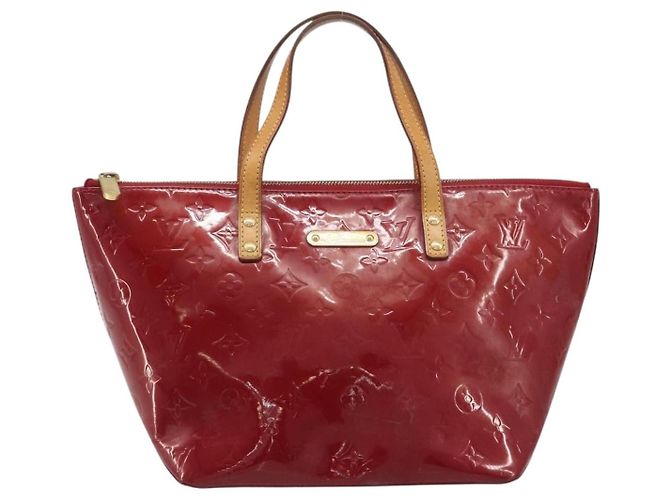 Borsa LOUIS VUITTON Monogram Vernis Bellevue PM Pomme D'amour M93583 Auth 187275A Rosso - vista 13
