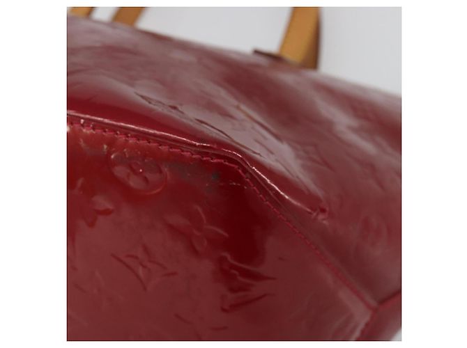 Borsa LOUIS VUITTON Monogram Vernis Bellevue PM Pomme D'amour M93583 Auth 187275A Rosso - vista 14