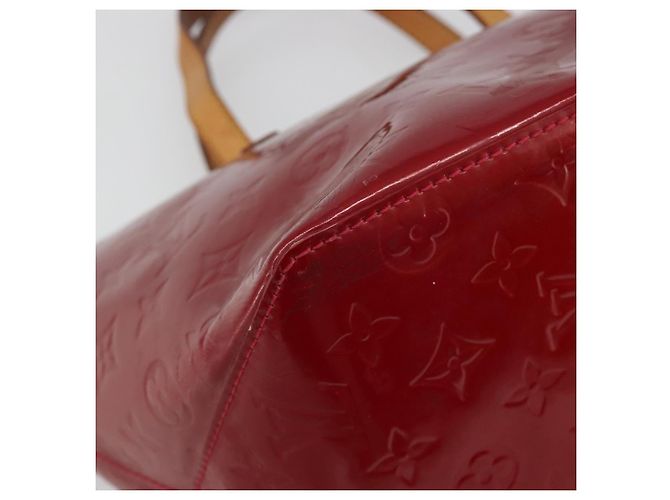 Borsa LOUIS VUITTON Monogram Vernis Bellevue PM Pomme D'amour M93583 Auth 187275A Rosso - vista 15