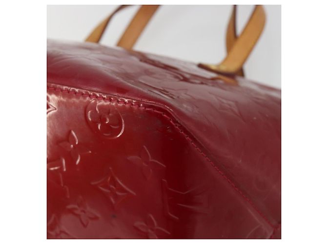 Borsa LOUIS VUITTON Monogram Vernis Bellevue PM Pomme D'amour M93583 Auth 187275A Rosso - vista 16