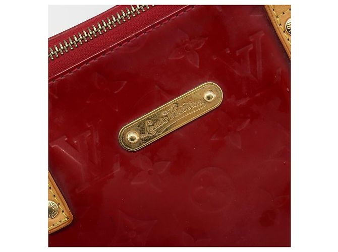 Borsa LOUIS VUITTON Monogram Vernis Bellevue PM Pomme D'amour M93583 Auth 187275A Rosso - vista 18