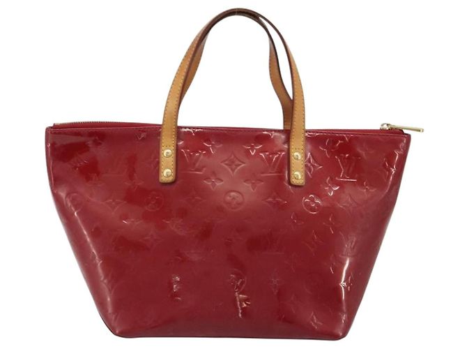 Borsa LOUIS VUITTON Monogram Vernis Bellevue PM Pomme D'amour M93583 Auth 187275A Rosso - vista 2