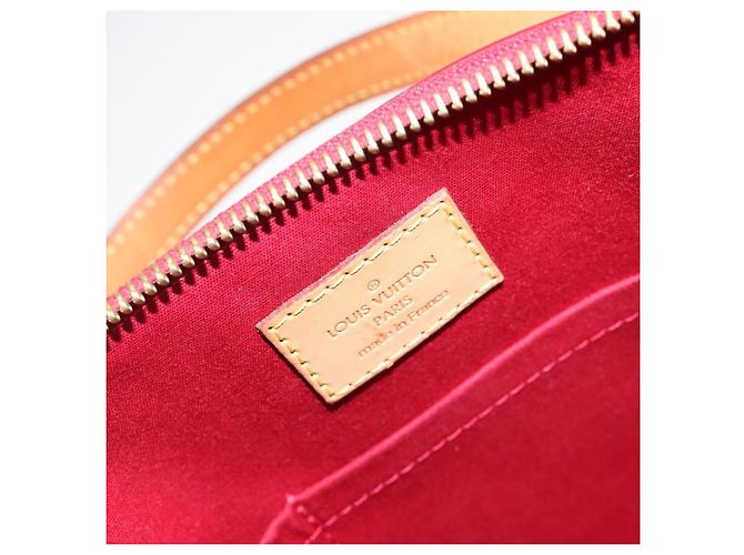 Borsa LOUIS VUITTON Monogram Vernis Bellevue PM Pomme D'amour M93583 Auth 187275A Rosso - vista 20