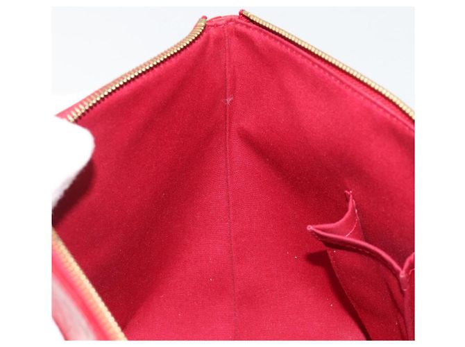 Borsa LOUIS VUITTON Monogram Vernis Bellevue PM Pomme D'amour M93583 Auth 187275A Rosso - vista 22