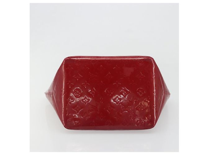 Borsa LOUIS VUITTON Monogram Vernis Bellevue PM Pomme D'amour M93583 Auth 187275A Rosso - vista 5