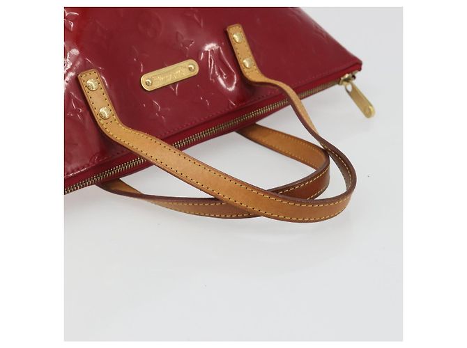 Borsa LOUIS VUITTON Monogram Vernis Bellevue PM Pomme D'amour M93583 Auth 187275A Rosso - vista 7