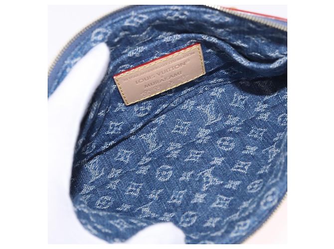 LOUIS VUITTON Monogram Denim Cherry Pochette Accessoires M13994 LV Auth 187483SM Azul Monograma - vista 11