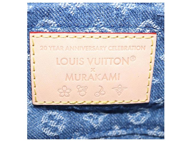 LOUIS VUITTON Monogram Denim Cherry Pochette Accessoires M13994 LV Auth 187483SM Azul Monograma - vista 20