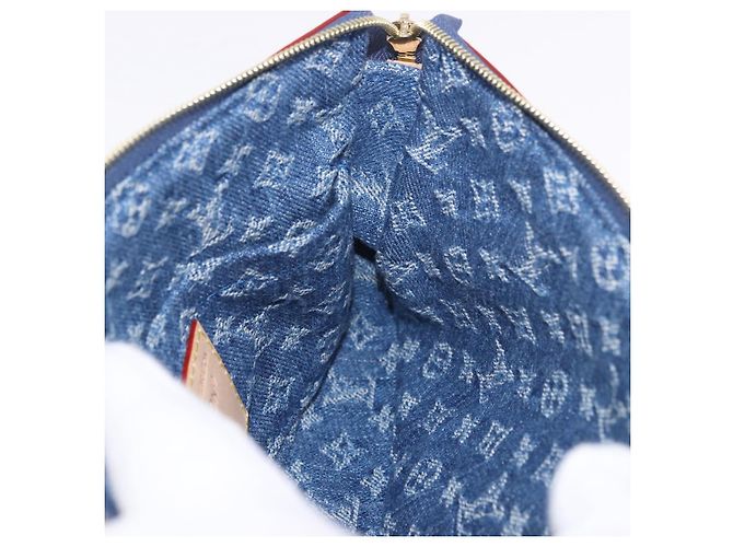 LOUIS VUITTON Monogram Denim Cherry Pochette Accessoires M13994 LV Auth 187483SM Azul Monograma - vista 21