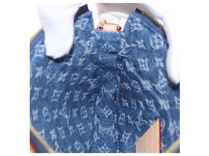 LOUIS VUITTON Monogram Denim Cherry Pochette Accessoires M13994 LV Auth 187483SM Azul Monograma - vista 22