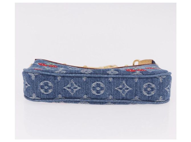 LOUIS VUITTON Monogram Denim Cherry Pochette Accessoires M13994 LV Auth 187483SM Azul Monograma - vista 5