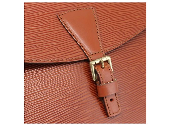 LOUIS VUITTON Epi Jeune FilleMM Shoulder Bag Marrone M52153 LV Auth 189241 - vista 18