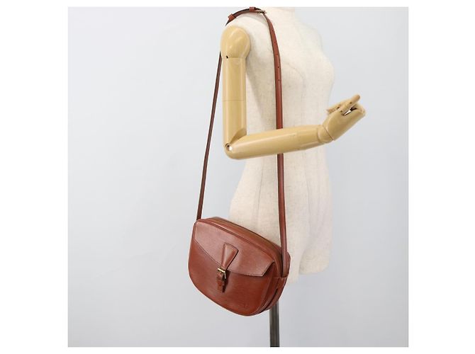 LOUIS VUITTON Epi Jeune FilleMM Shoulder Bag Marrone M52153 LV Auth 189241 - vista 24