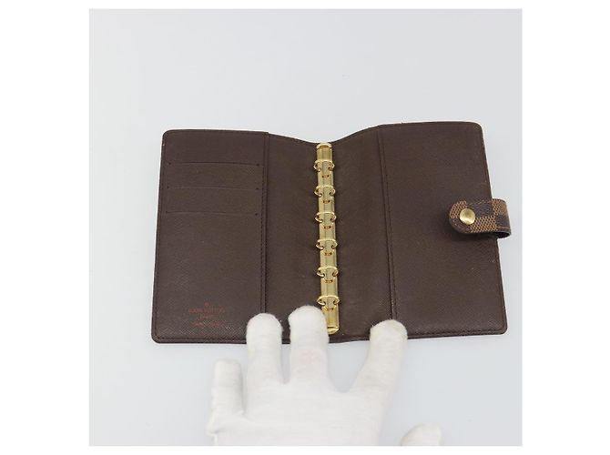 LOUIS VUITTON Damier Ebene Agenda PM Day Planner Cover R20700 LV Auth mr2623 - vista 13