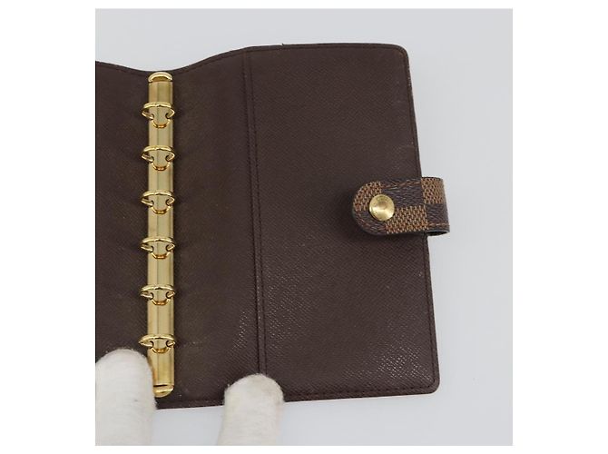 LOUIS VUITTON Damier Ebene Agenda PM Day Planner Cover R20700 LV Auth mr2623 - vista 14