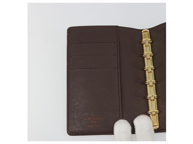 LOUIS VUITTON Damier Ebene Agenda PM Day Planner Cover R20700 LV Auth mr2623 - vista 15