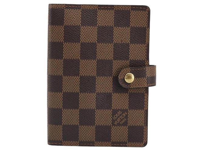 LOUIS VUITTON Damier Ebene Agenda PM Day Planner Cover R20700 LV Auth mr2623 - vista 2