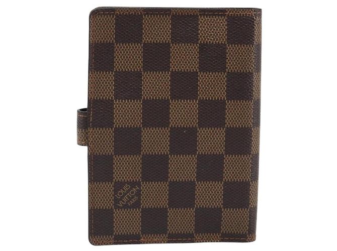 LOUIS VUITTON Damier Ebene Agenda PM Day Planner Cover R20700 LV Auth mr2623 - vista 3