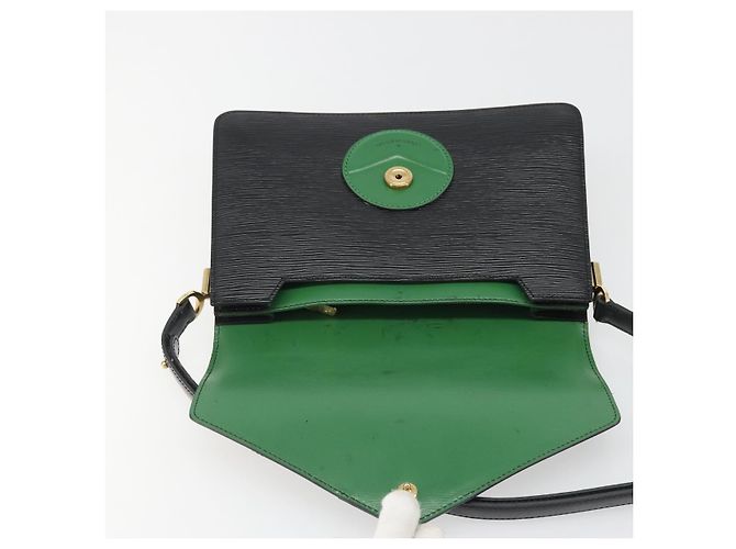 Borsa a Spalla LOUIS VUITTON Epi Osh Black Green M52444 LV Auth BA13566 Nero Verde - vista 16