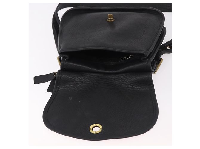 Borsa a tracolla Coach in scamosciato nero e oro Auth 185289 D'oro - vista 16