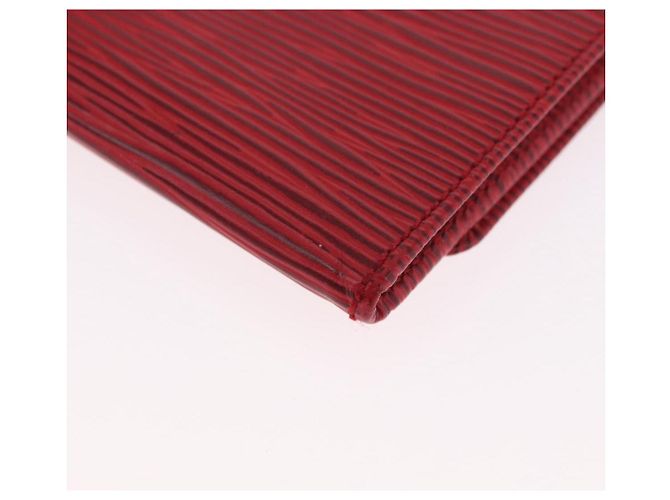 LOUIS VUITTON Epi Wallet 2 Set Red LV Auth 187468A Rosso - vista 11