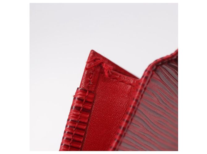 LOUIS VUITTON Epi Wallet 2 Set Red LV Auth 187468A Rosso - vista 13