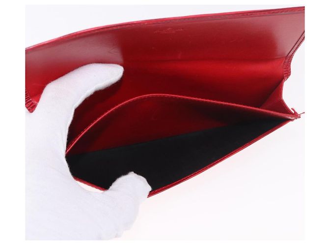 LOUIS VUITTON Epi Wallet 2 Set Red LV Auth 187468A Rosso - vista 14