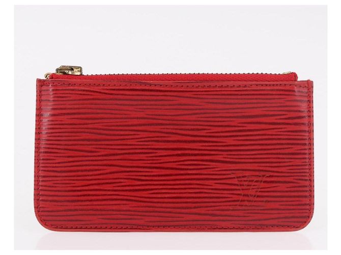 LOUIS VUITTON Epi Wallet 2 Set Red LV Auth 187468A Rosso - vista 18